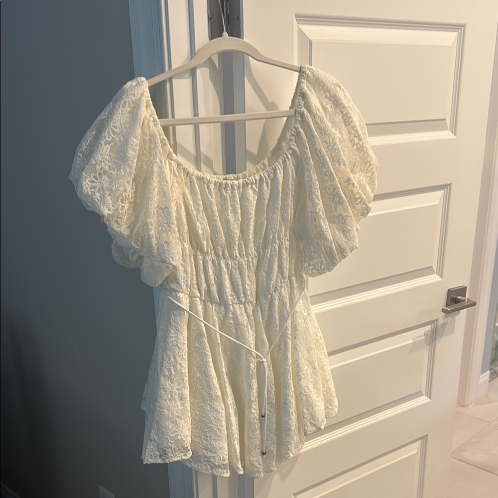 White lace dress